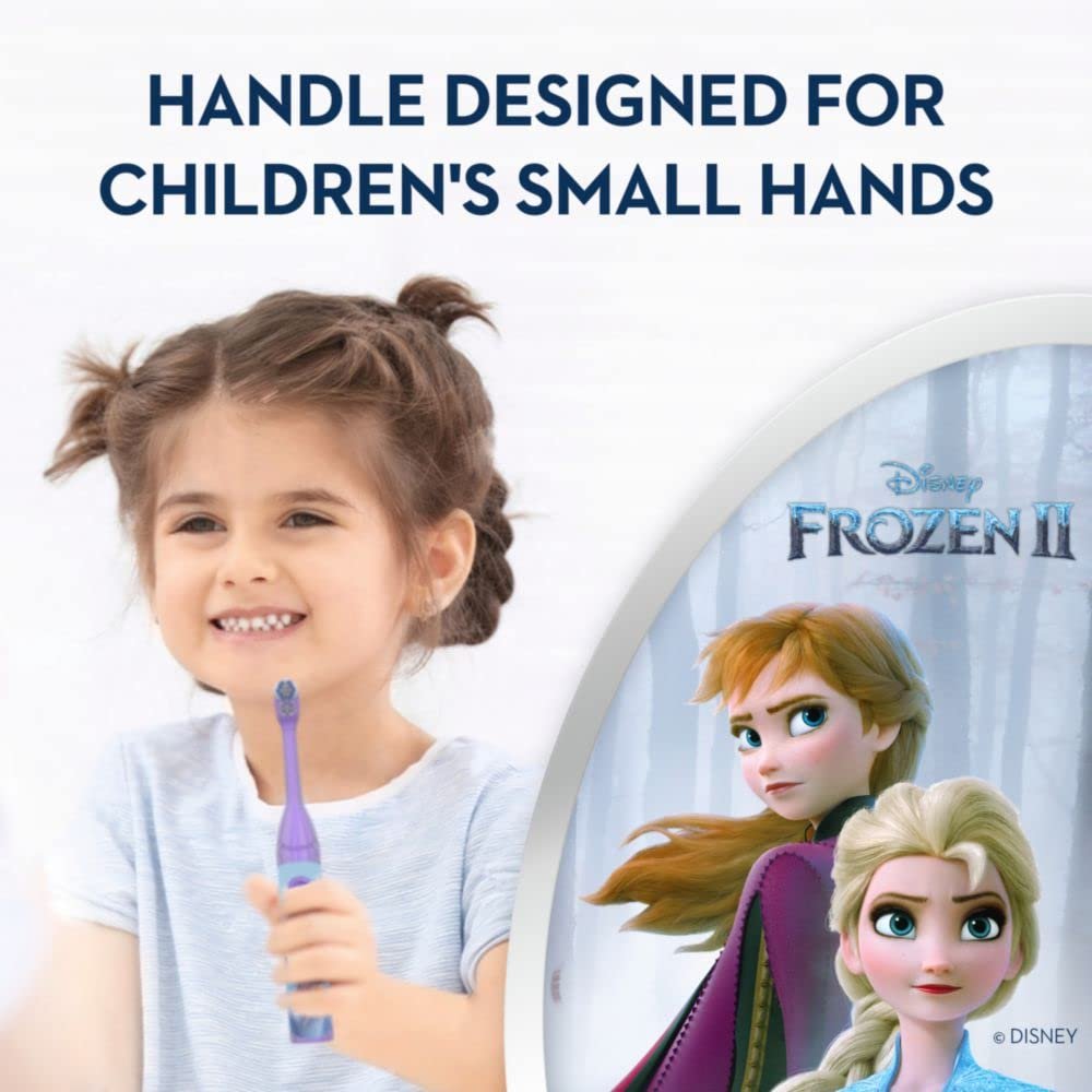 Зубна щітка Oral-B Pro-Health Jr. Дитяча на батарейках Disney's Frozen, м'яка, 1 шт, різні стилі, фото №5