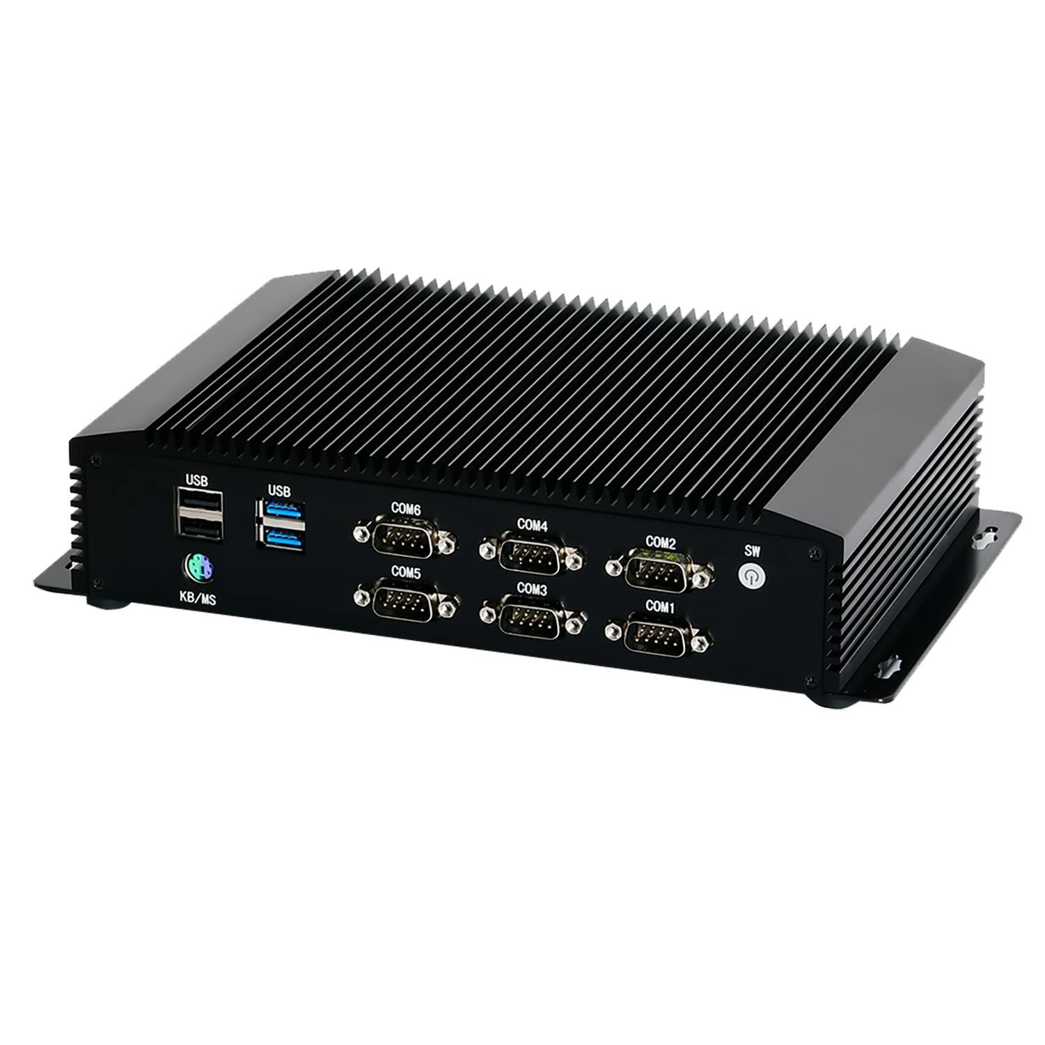 Міні-комп'ютер HUNSN IM06 I3 7020U 8G RAM 128G SSD 1TB HDD безвентиляторний 2 x LAN 6 x COM, фото №5