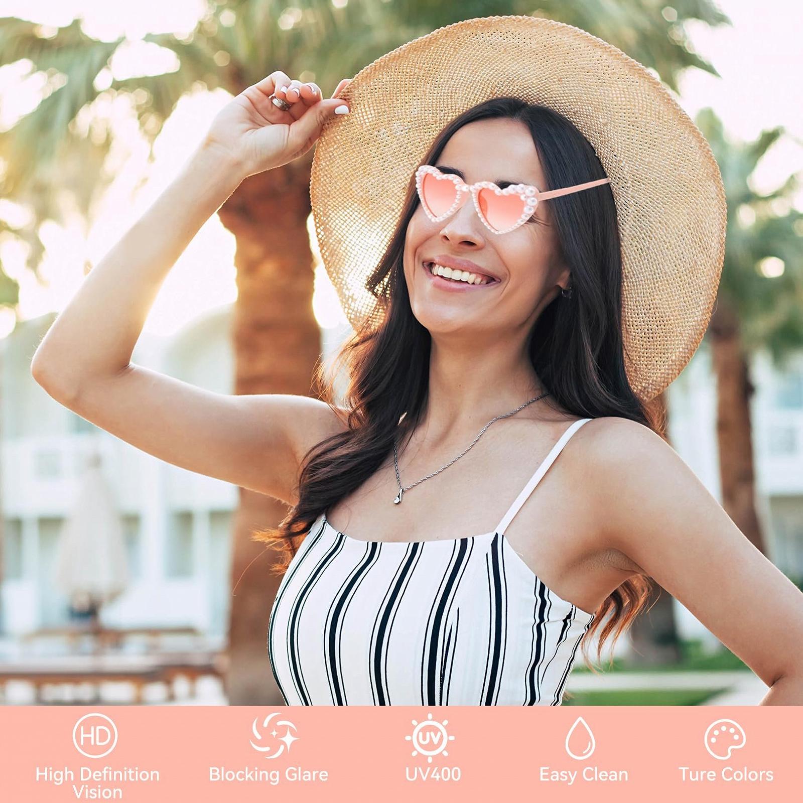 Сонцезахисні окуляри Серце BinXiaoQin 1 шт., фото №4