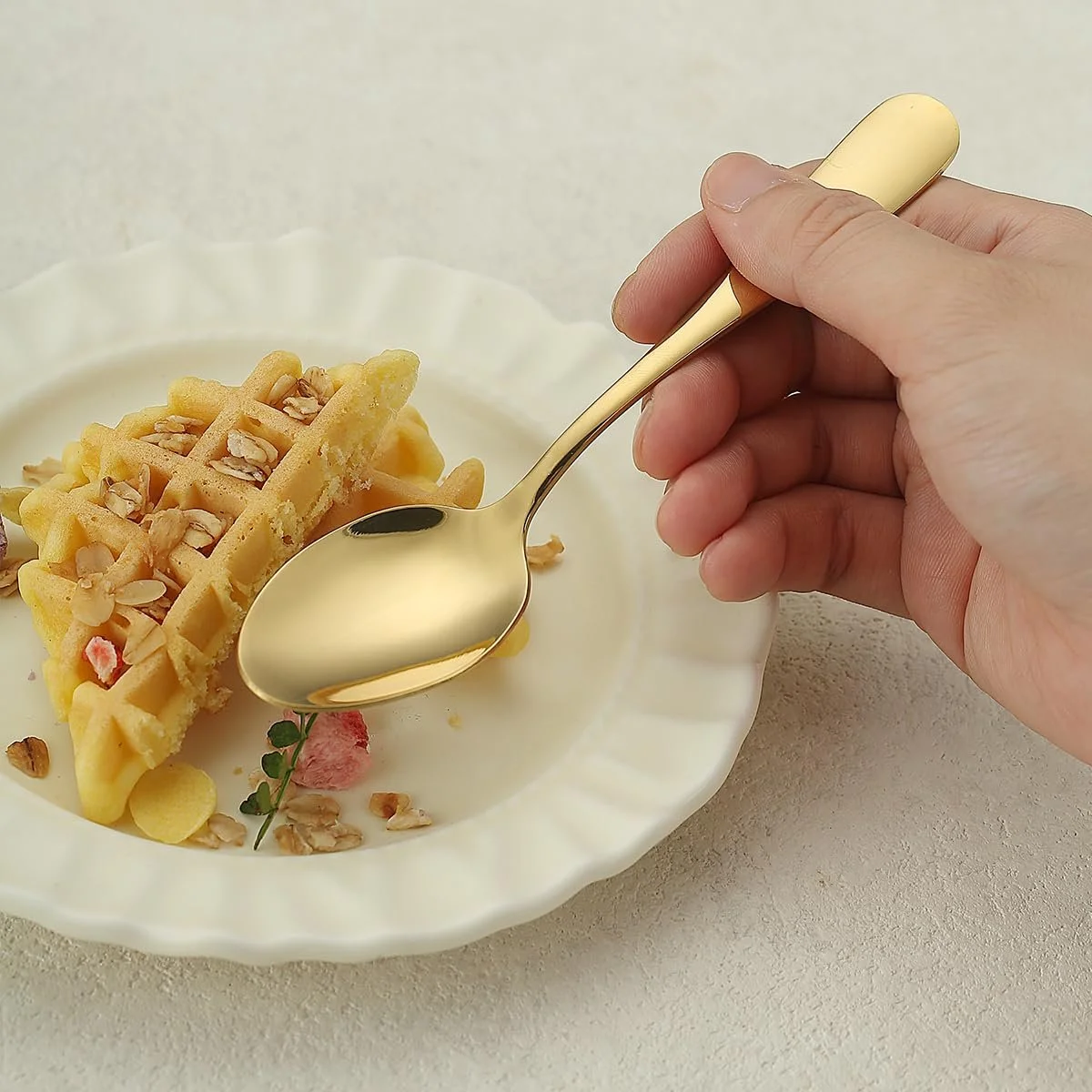 Ложка чайна Gold, набір 12 шт., фото №7