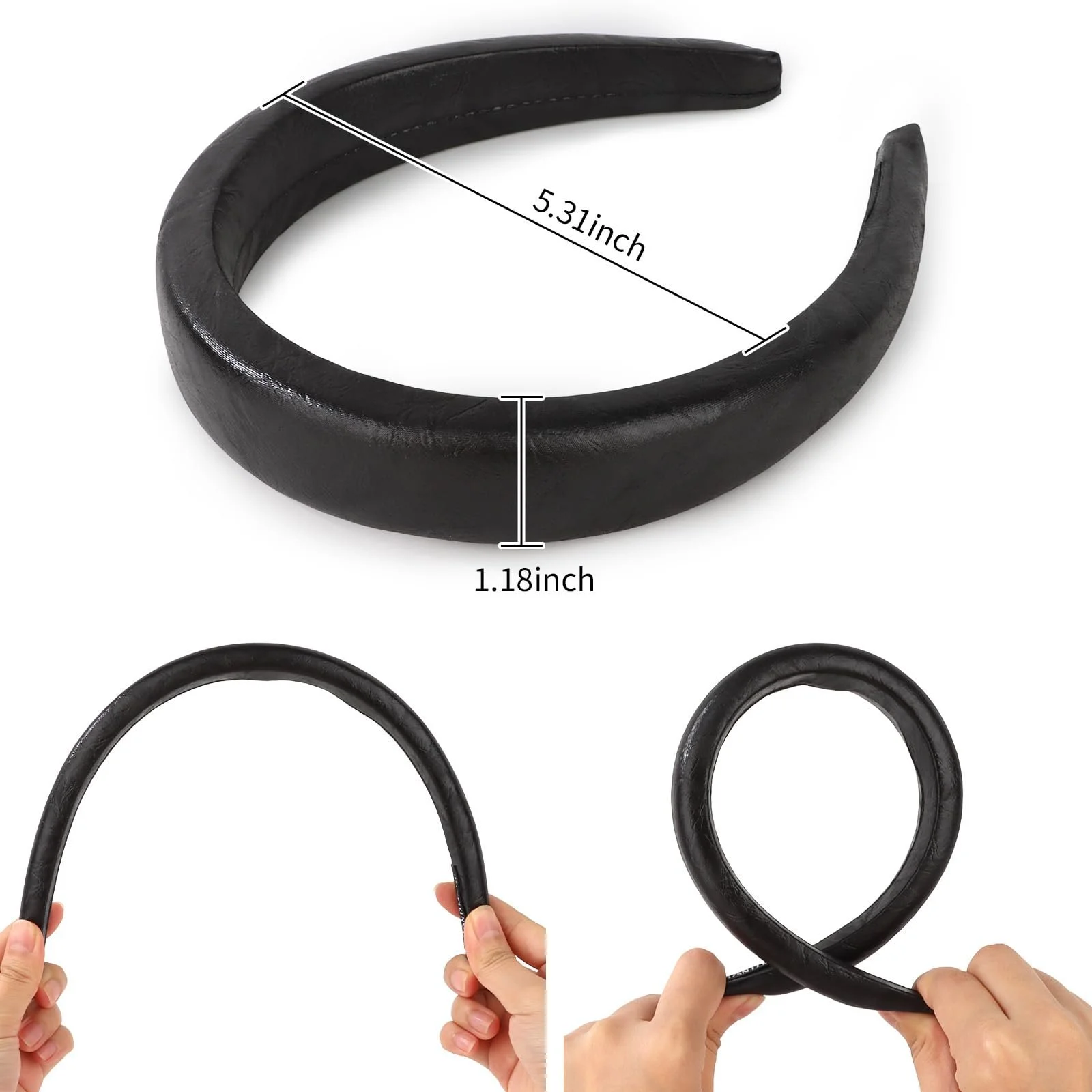 Набір шкіряних обручів, фото №2 Набір шкіряних обручів, фото №2