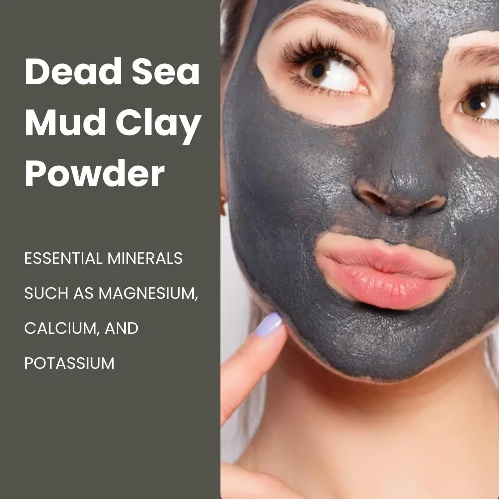 Глина Мертвого моря для масок для обличчя для чоловіків та жінок, фото №5