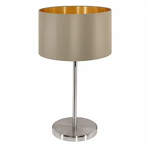 Настольная лампа Eglo Maserlo серо-коричневая - Фото 1