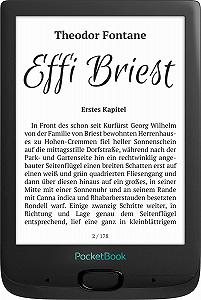 Электронная книга 6" PocketBook Basic 4 256 МБ / 8 ГБ / Linux / Wi-Fi / MicroSD / E Ink Carta дісплей / 1024 x 758 / Черний synthetic.ua - Фото 1