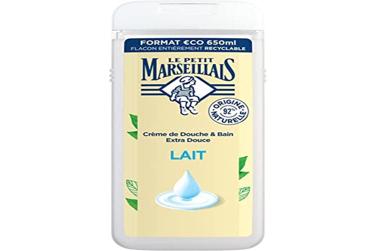 Крем-гель для душу Le Petit Marseillais Extra Mild 650 мл натуральний, фото №1