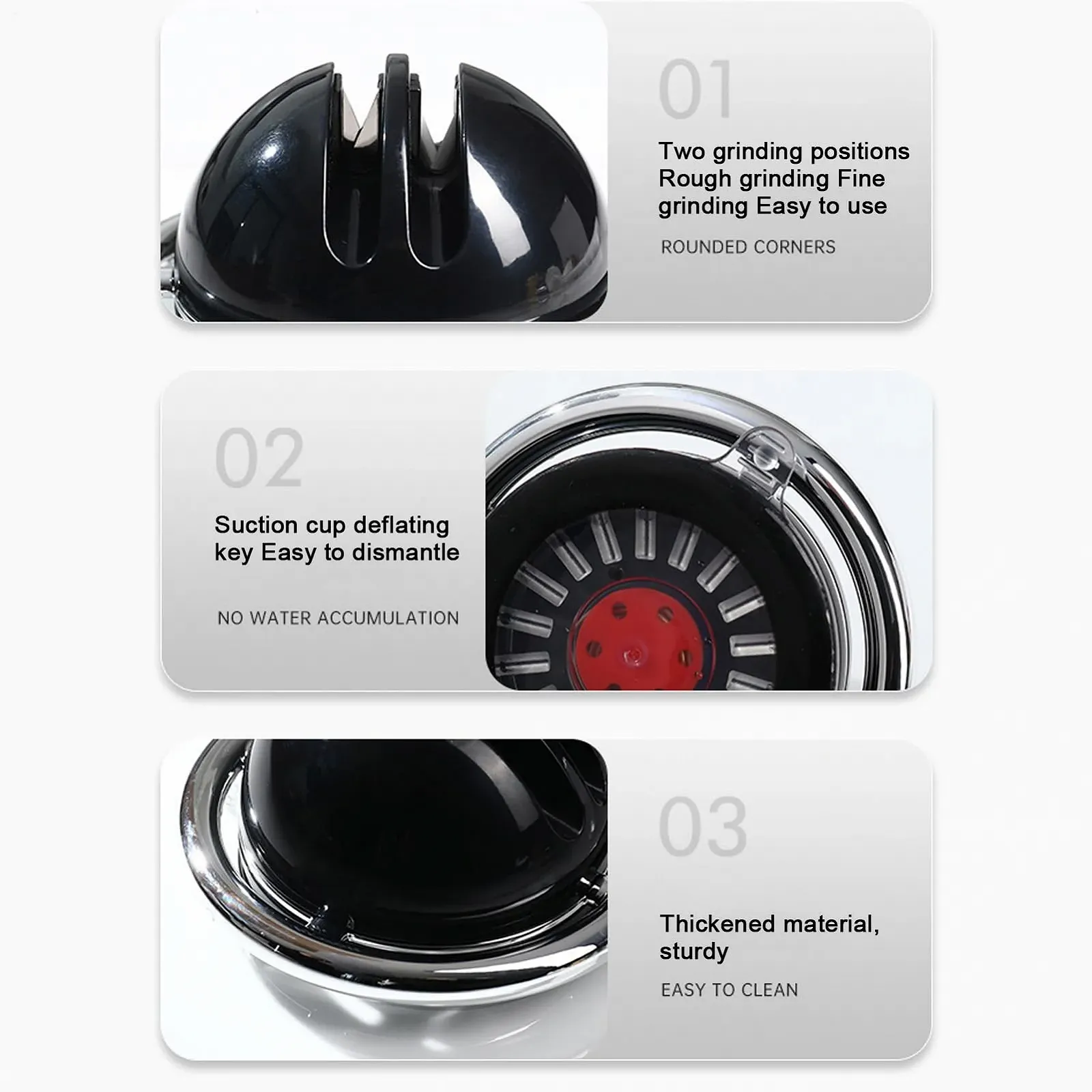 Точило для ножів Planet Planet-shaped Suction Cup Sharpener на присосці двослотова, фото №7