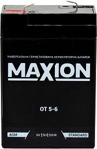 АКБ UPS 6V 5-А/Ч L Maxion 170х35х76 OT 5-6 - Фото 1