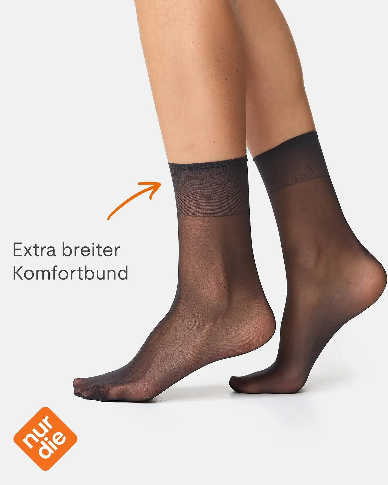 Шкарпетки Nur Die Silk Fine 15 Den Прозорі нейлонові, фото №4