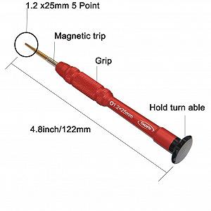 Набір викруток Ewparts 7 шт Pentalobe для Macbook Pro Air і Retina synthetic.ua - Фото 1