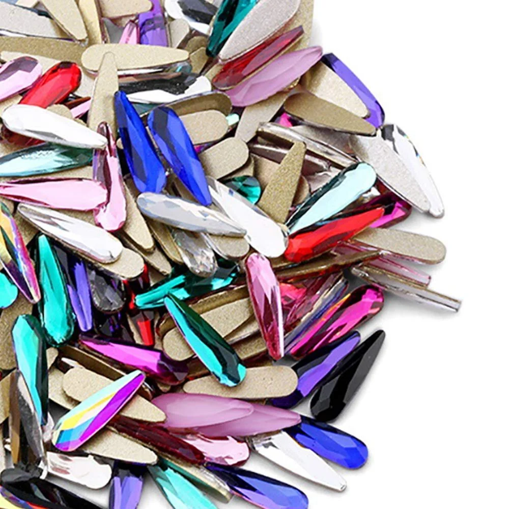 Стразы для ногтей Голографические 100 шт. Камни для украшения ногтей своими руками, фото №2