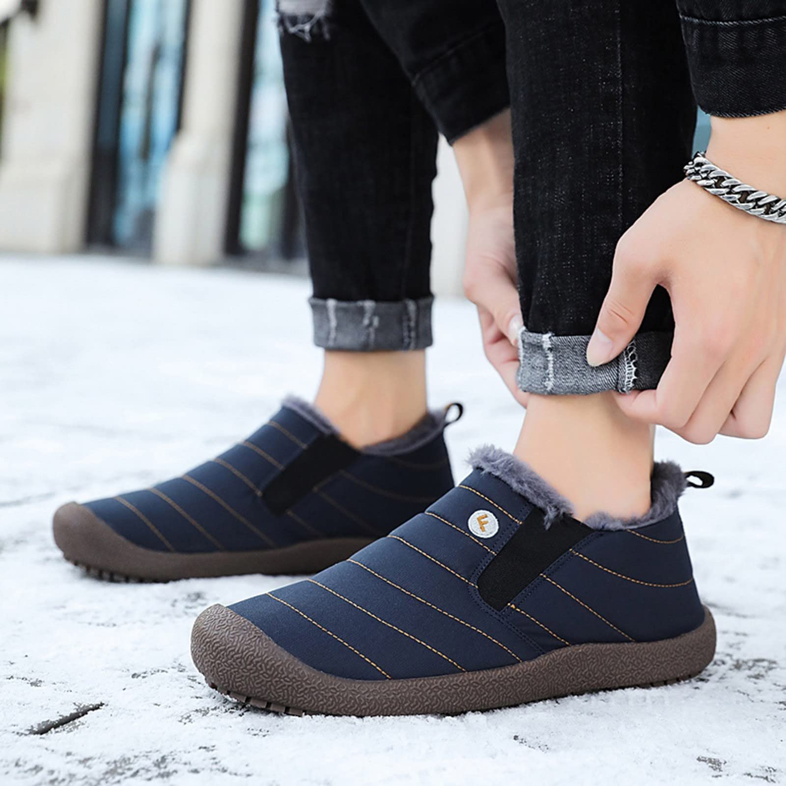 Ботинки Barefoot Waterproof зимние высокие 23c Синий, 44 EU, фото №7