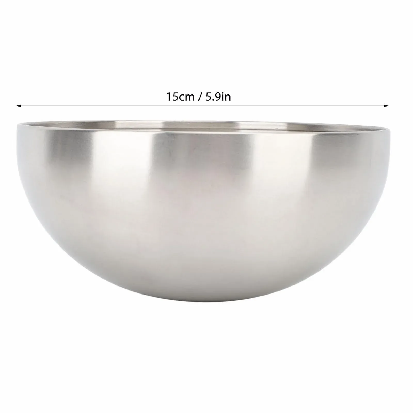 Набор мисок для смешивания Stainless Steel 2 шт. двухстенные изолированные круглые 15 см, фото №7 Набор мисок для смешивания Stainless Steel 2 шт. двухстенные изолированные круглые 15 см, фото №7