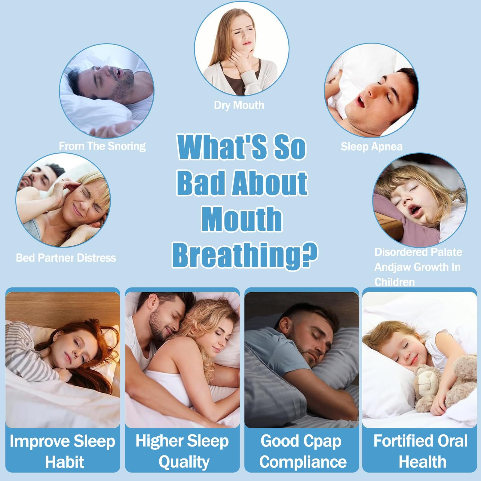 Смужки для рота від хропіння (90 шт.), фото №7