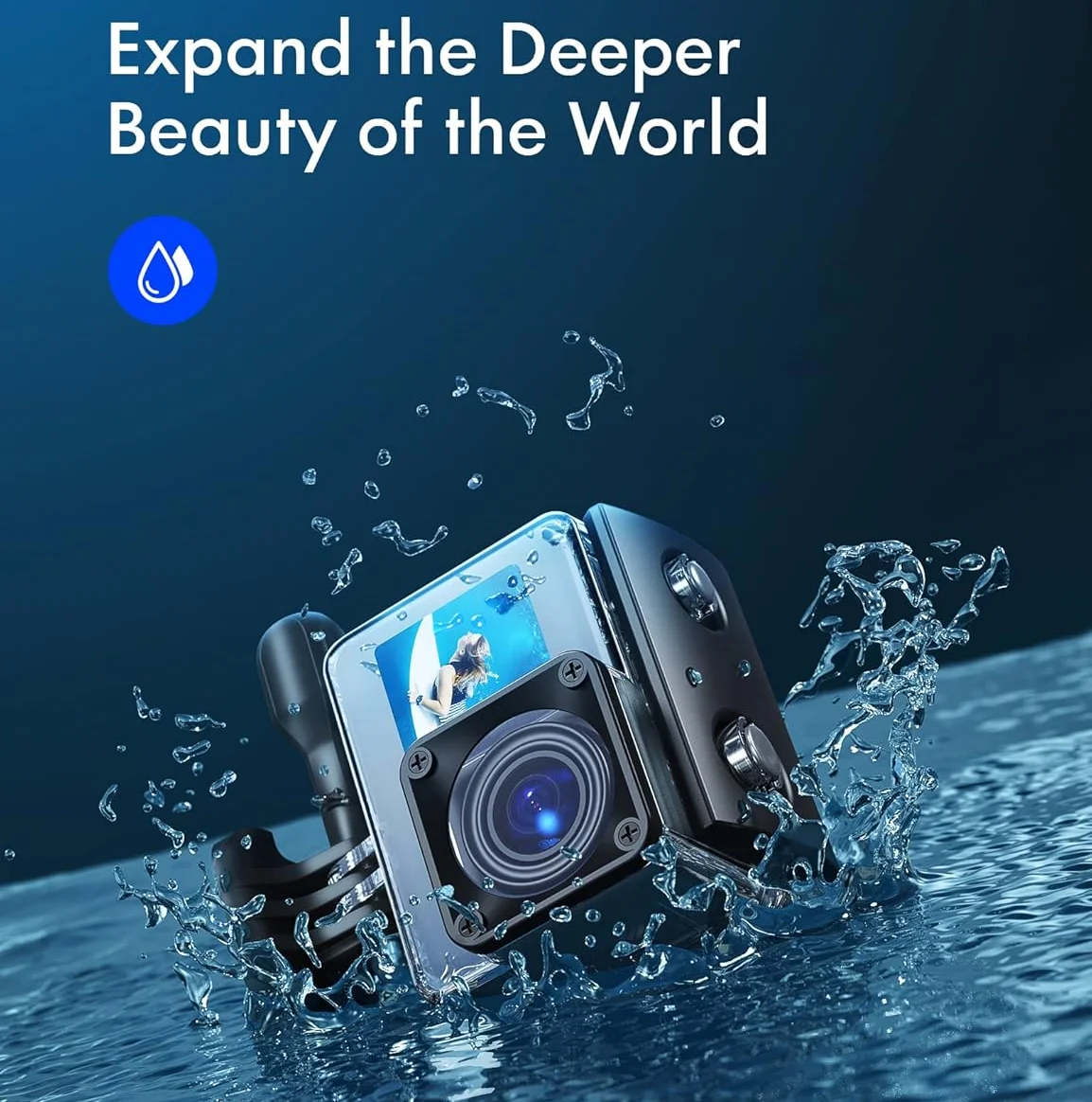 Екшн-камера WOLFANG GA200 / 170° / 24Мп / 4К / 30fps / WiFi / Вологозахищена / Чорний, фото №2