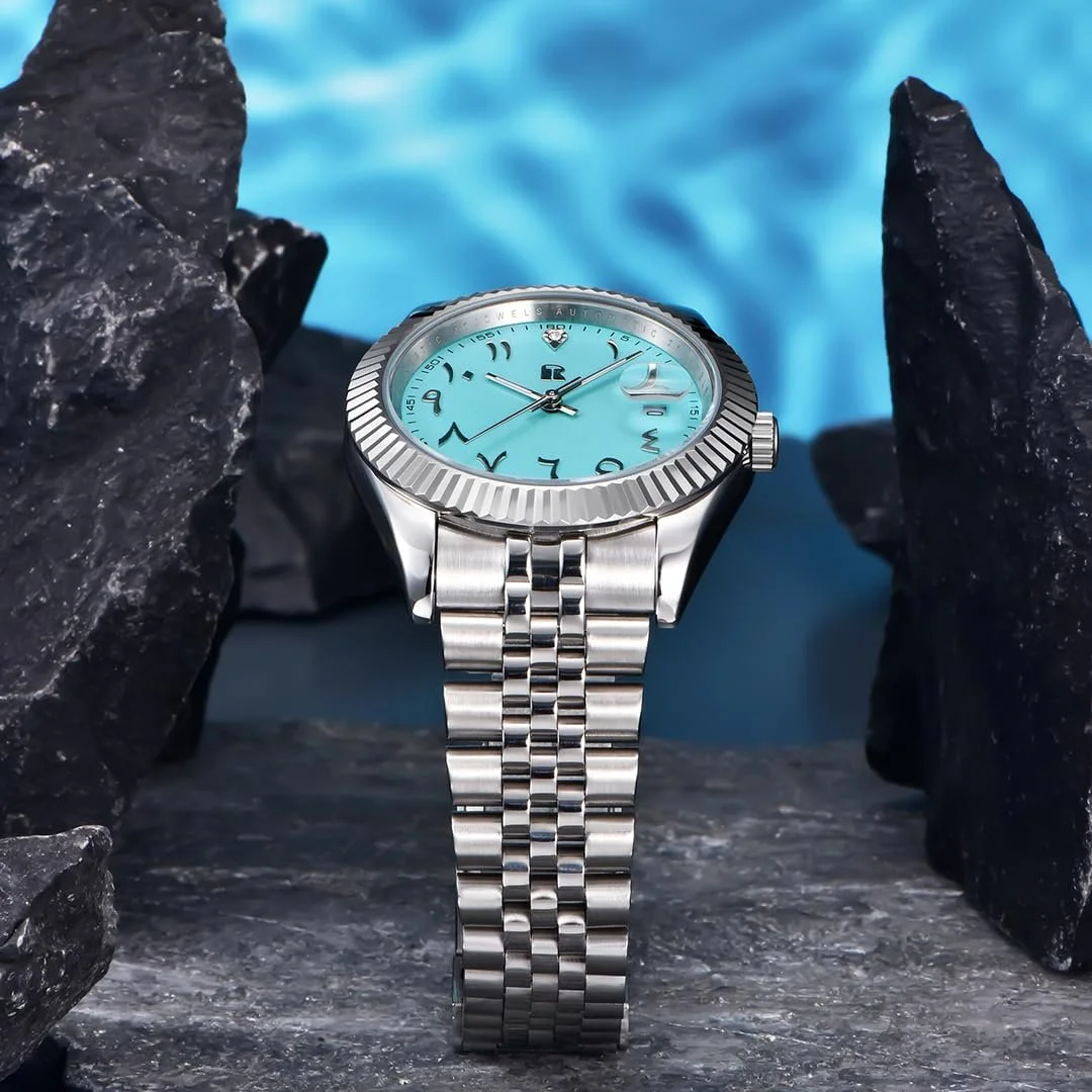 Часы LACZ DENTON RT128 Мужские Автоматические Механические Стальной Браслет Модные Часы для Мужчин 50М Водонепроницаемый Rollstimi, фото №3