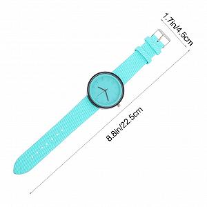 Простые повседневные часы Healvian Модные цветные часы Студенческие часы Женские часы Легкие портативные Материалы Точное измерение времени synthetic.ua - Фото 1