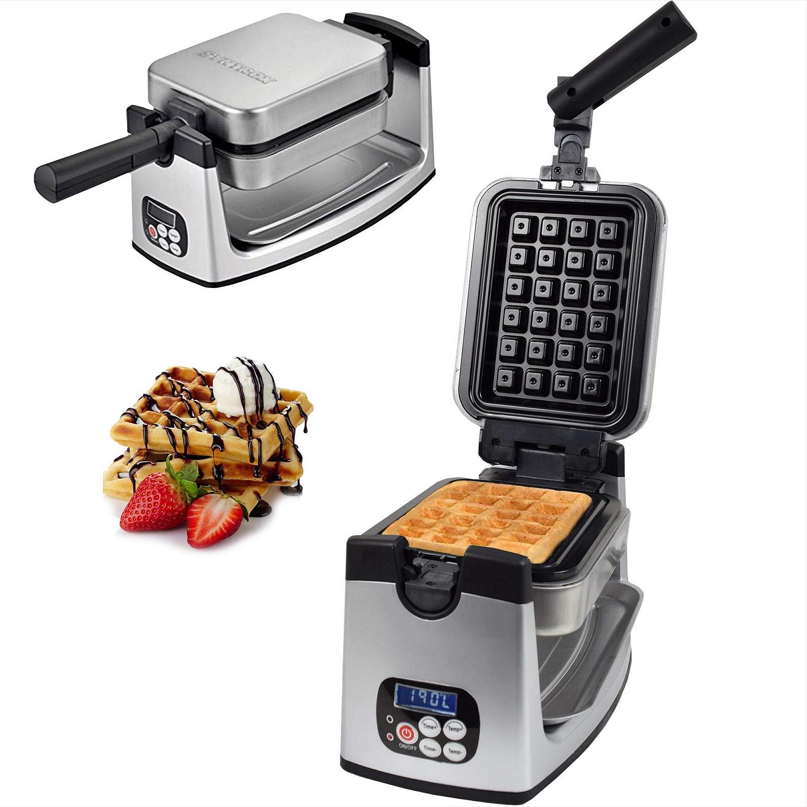 Вафельница Syntrox Germany Chef Maker 200 Degree rotatable Digital из нержавеющей стали, фото №2