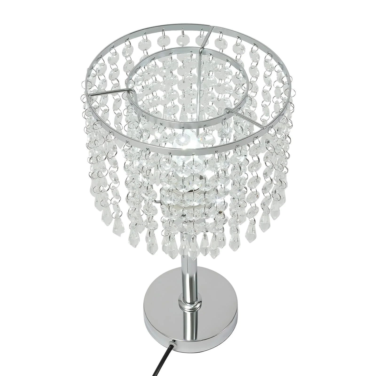 Настільна лампа 100 W Для підвіконня 22 x 22 x 29 см E27 (Срібляста), фото №3