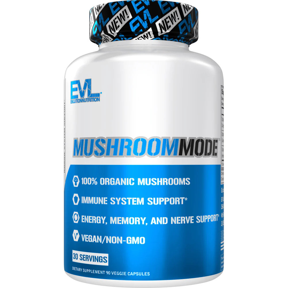Зміша грибів для імунітету Evlution Nutrition MushroomMode 90 Veggie Capsules, фото №1