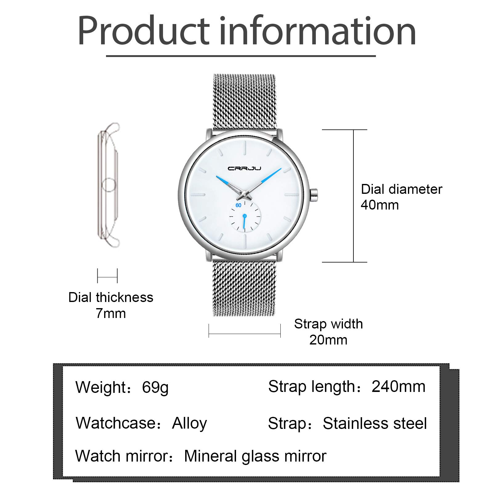 Годинник SUPBRO Чоловічий Нержавіюча сталь Водонепроникний Мінімалістичний Аналоговий Діловий Надтонкий, фото №2 Годинник SUPBRO Чоловічий Нержавіюча сталь Водонепроникний Мінімалістичний Аналоговий Діловий Надтонкий, фото №2