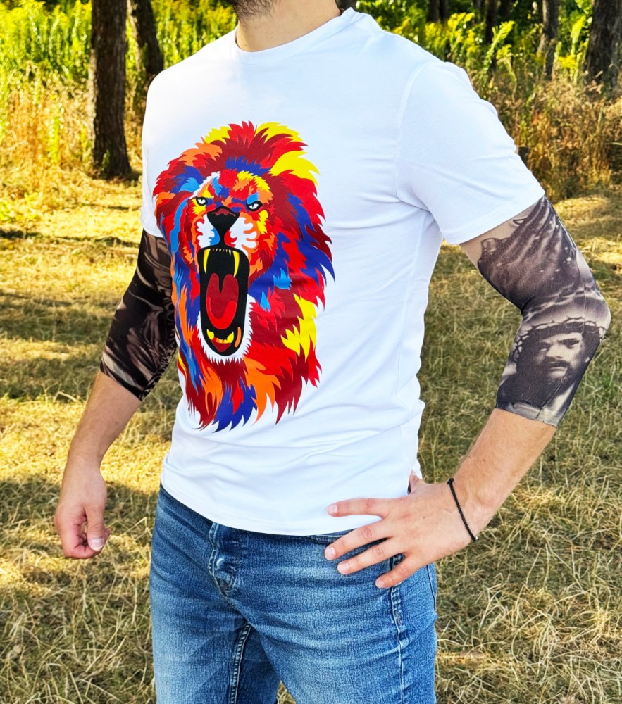 Футболка Miracle King of beasts біла, фото №4