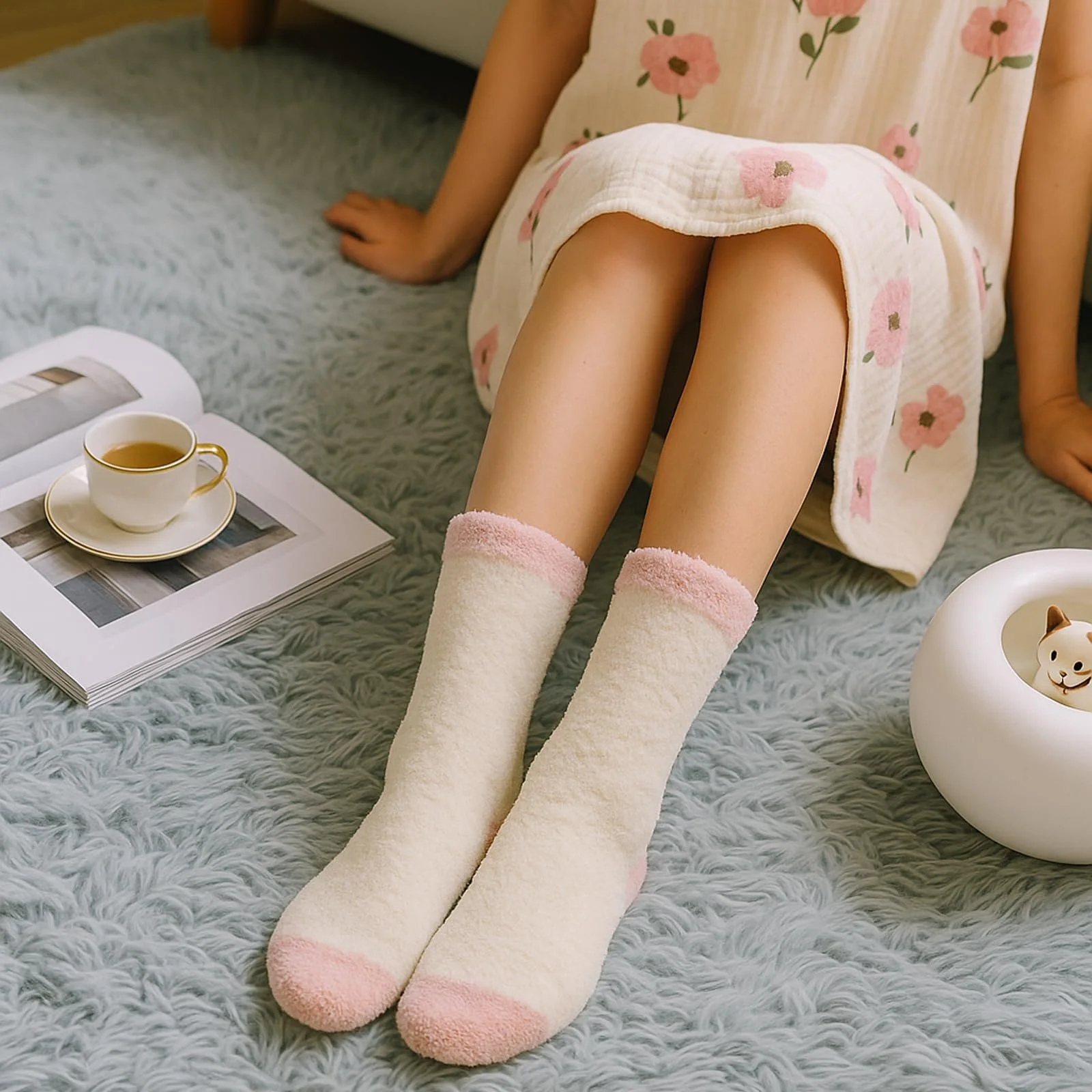 Шкарпетки Жіночі Плюшеві (5 пар) Coral Fleece Розмір 36-42, фото №7