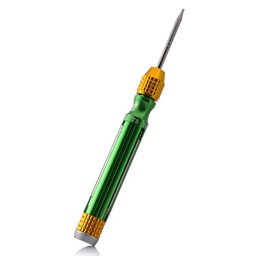 Набор отверток Multifunctional Precision 6 в 1 Размеры T3 T4 T5 T6 Phillips 2.0 плоская головка 2.0 для iPhone, iPad, Blackberry, HTC зелёный, фото №1