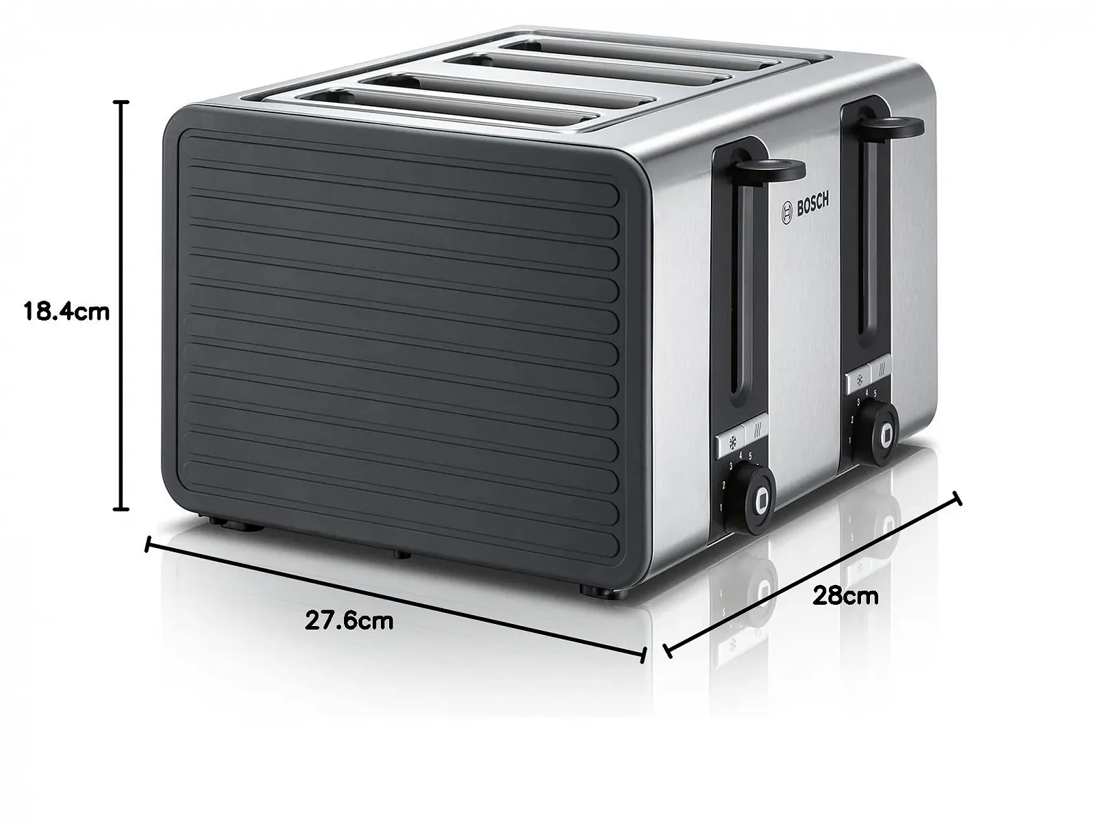 Тостер Bosch TAT7S45 на 4 скибочки 1800 Вт, фото №7