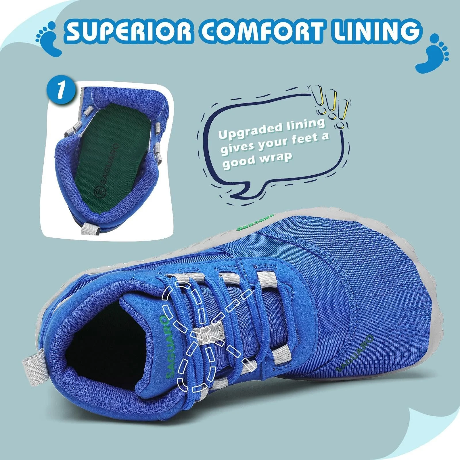 Кросівки SAGUARO Дитячі Легкі Трекінгові, фото №6