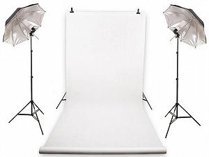 Держатель перекладина Виниловый студийный фон 3х3 для предметной съемки Сумка Прищепки стрима synthetic.ua - Фото 1