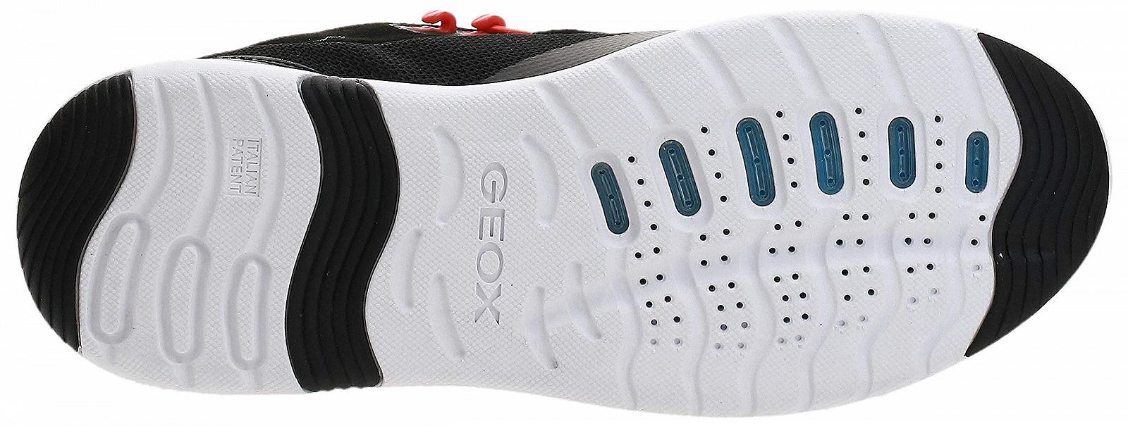 Кросівки Geox Levita зі змішаної шкіри, чорні, фото №4