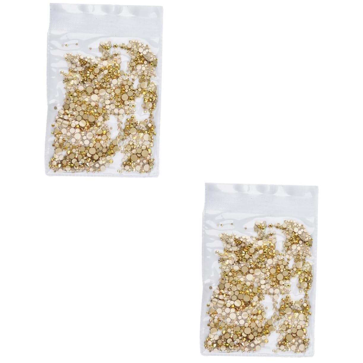 Стрази tastynails для манікюру 2880 шт, різних розмірів, 3D блискітки, плоскі, фото №1