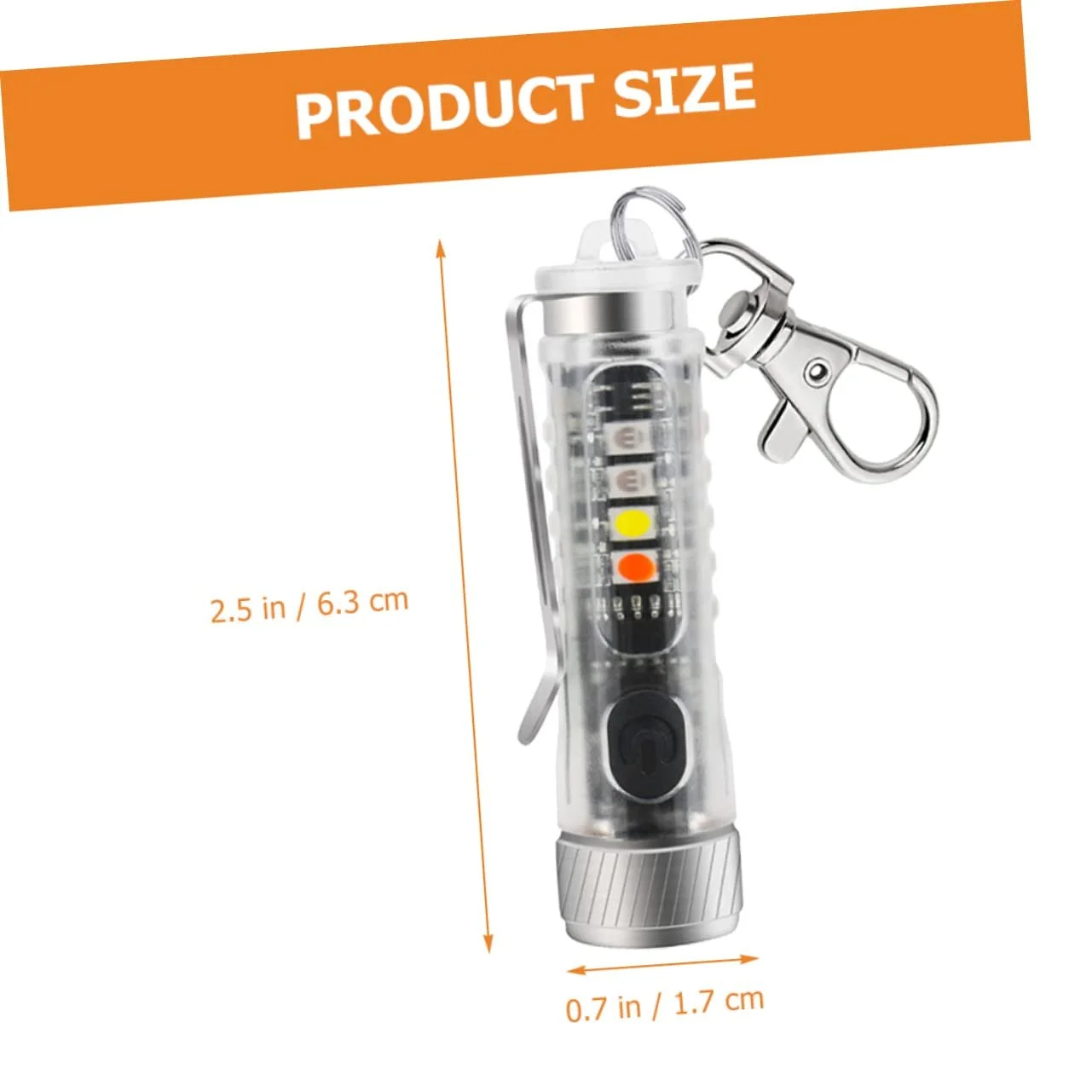 Ліхтарик-брелок YARNOW 2шт Міні Брелок Світлодіодний Портативний, фото №4