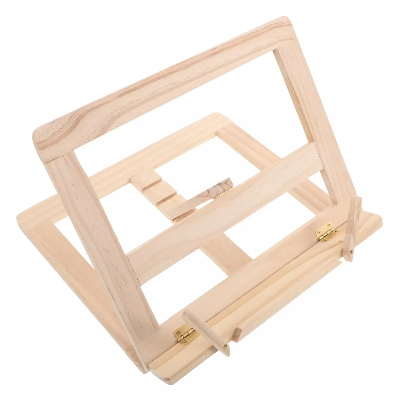 Регульована Дерев'яна Підставка для Книг зі Затискачами, Складна, фото №1 Регульована Дерев'яна Підставка для Книг зі Затискачами, Складна, фото №1