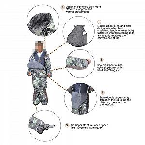 Спальний мішок MYVVKIA для дорослих Легкий портативний synthetic.ua - Фото 1