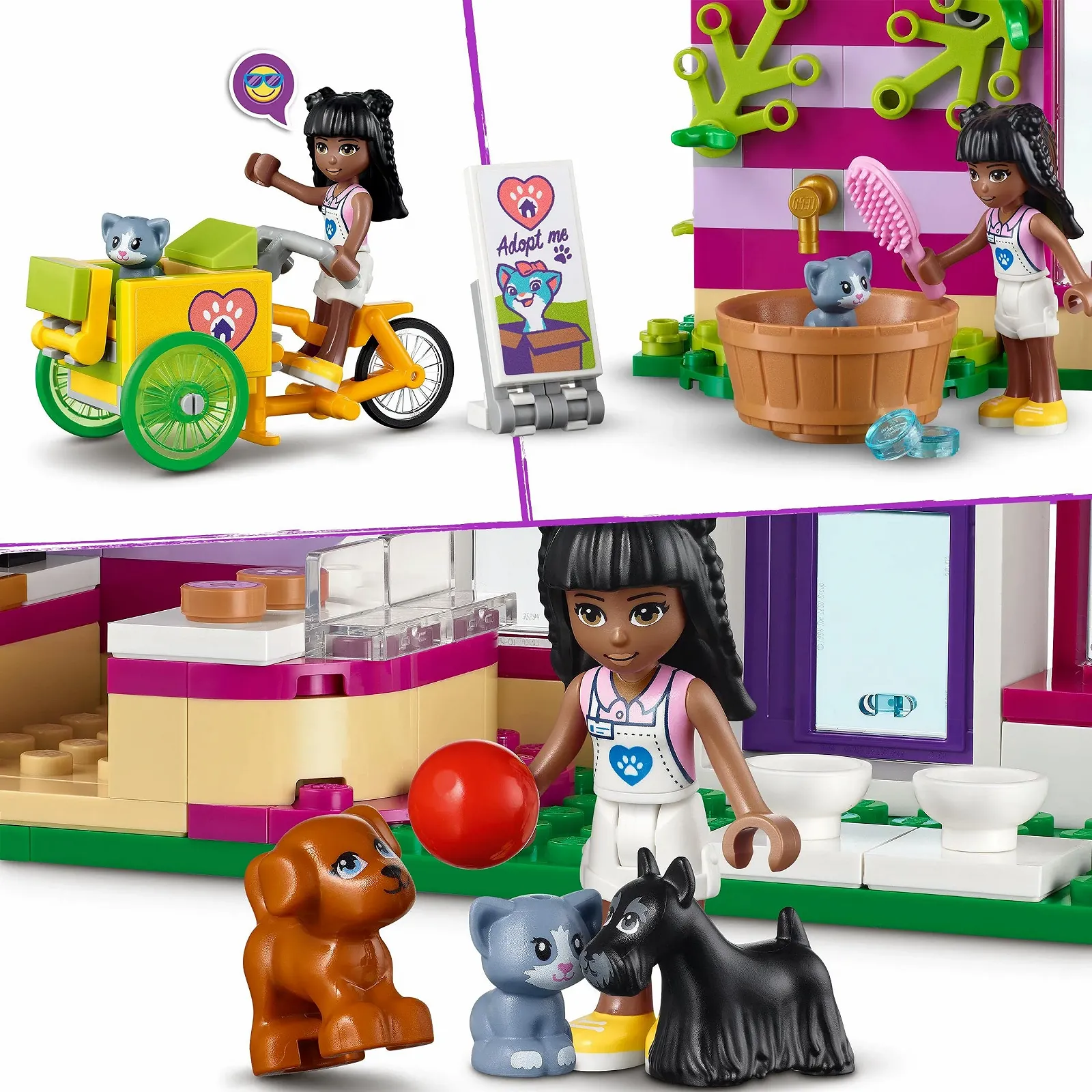 LEGO Friends Кафе для ухода за животными 41699 Heartlake City Игровой набор с животными и мини-куклами для спасения животных, игрушка от 6 лет, фото №5 LEGO Friends Кафе для ухода за животными 41699 Heartlake City Игровой набор с животными и мини-куклами для спасения животных, игрушка от 6 лет, фото №5