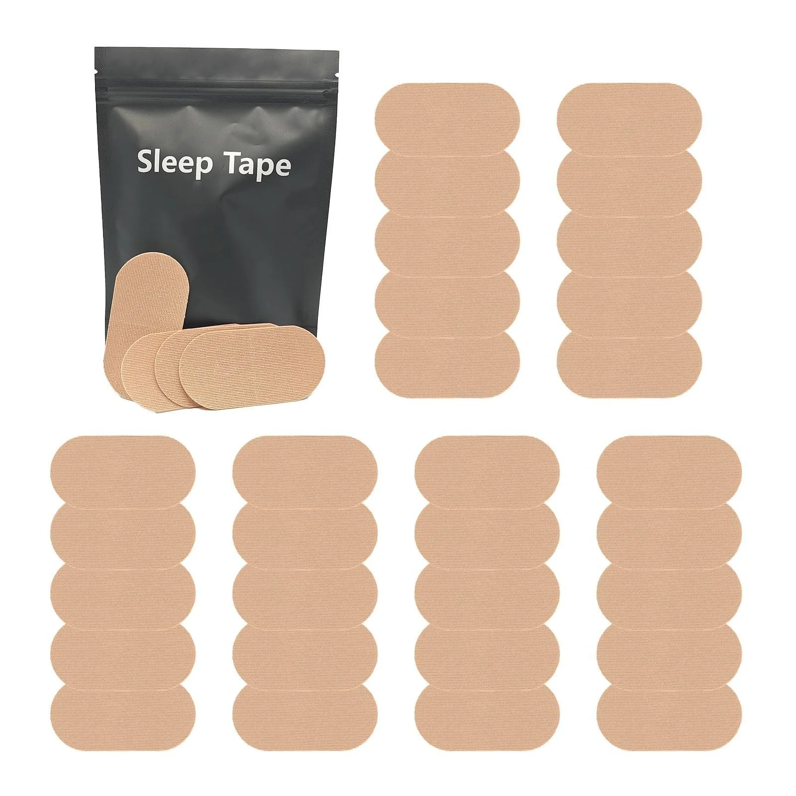 Пластирі для рота проти хропіння, стрічка для рота для сну, щоб зупинити хропіння, покращує сон і дихання, фото №1