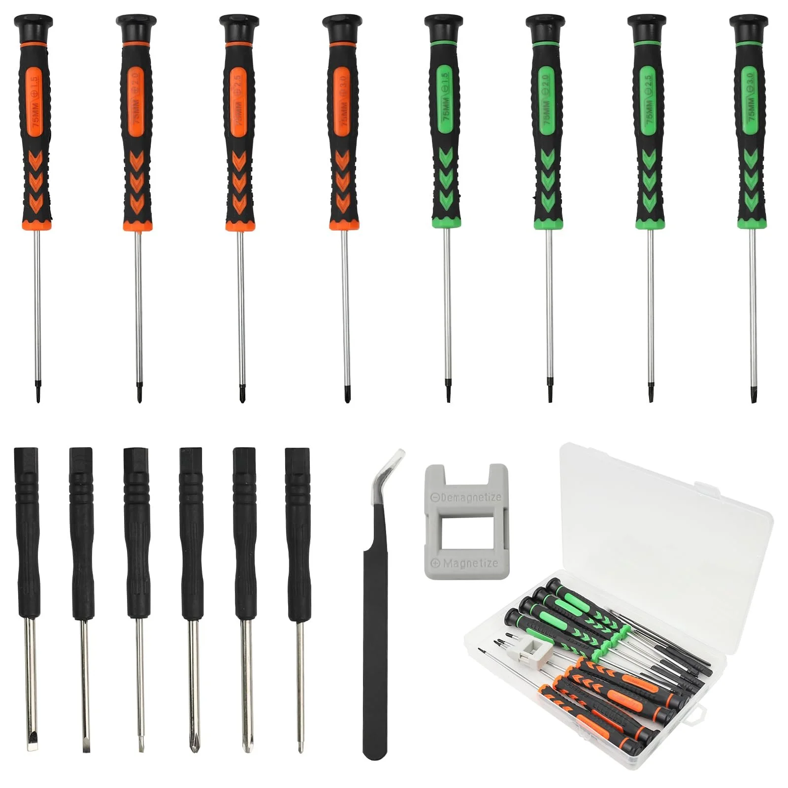 Набір прецизійних викруток 8 шт. для годинникарів та електроніки, фото №1