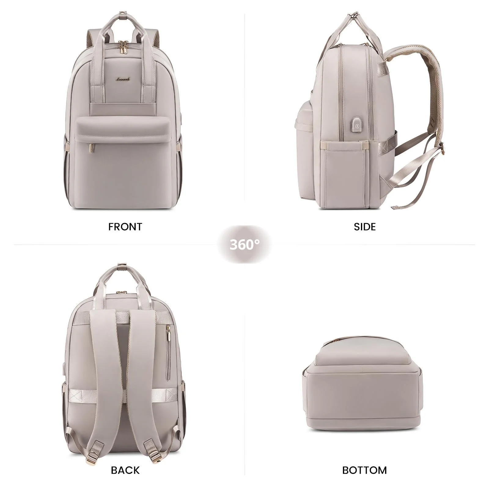 Рюкзак для ноутбука LOVEVOOK School 17.3 inch Waterproof A-taro grey, фото №8 Рюкзак для ноутбука LOVEVOOK School 17.3 inch Waterproof A-taro grey, фото №8
