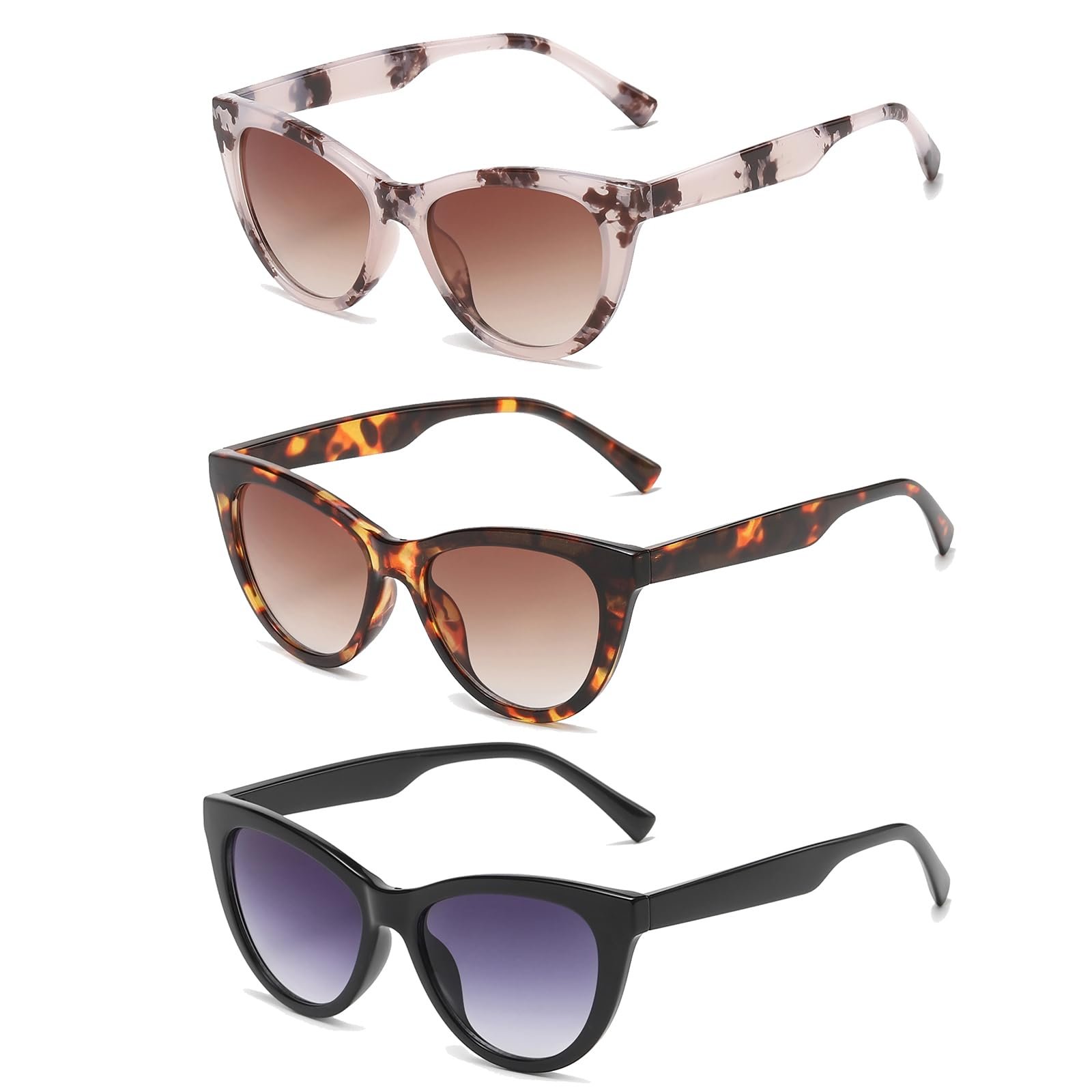 Солнцезащитные очки Кошачий глаз LJCZKA Винтаж Ретро Кошачья форма, фото №6