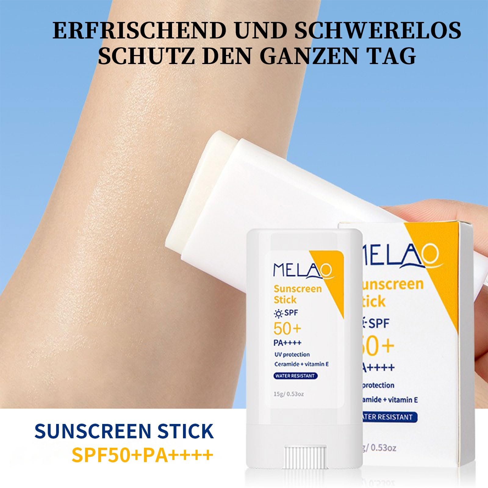 Стик солнцезащитный Shefave Mineral SPF50+PA++++ с гиалуроновой кислотой и керамидами, фото №7
