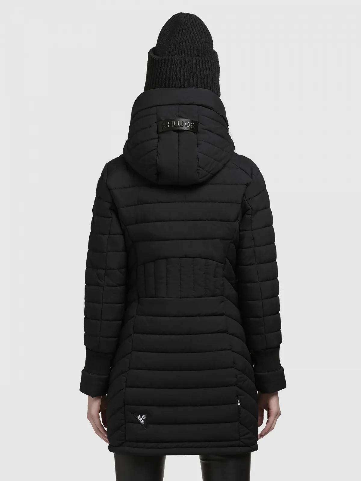 Женское зимнее пальто khujo Nita3 черный, фото №4 Женское зимнее пальто khujo Nita3 черный, фото №4