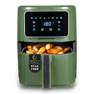 Мультипечь BERGNER Midnight 1800 W 6.9 л 8 программ Керамическое покрытие 80-200 °C Без PFAS - Фото 1