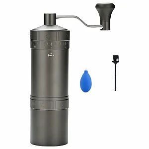 Ручная кофемолка с ручкой Портативная Ручная текстура из нержавеющей стали для домашнего использования - Фото 1