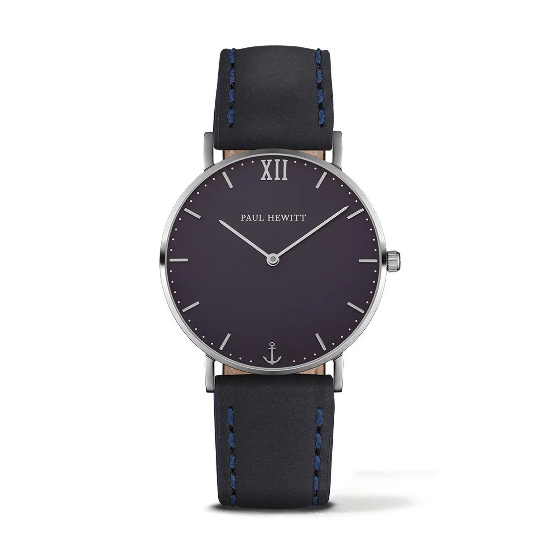 Унисекс Аналоговые часы Paul Hewitt PH-SA-S-Sm-B-11S с кожаным ремешком, фото №1