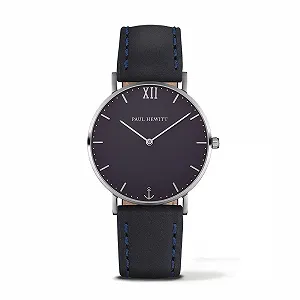 Унисекс Аналоговые часы Paul Hewitt PH-SA-S-Sm-B-11S с кожаным ремешком - Фото 1