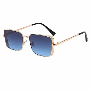 Сонцезахисні окуляри Прямокутні Класичні WDZAYXC Металева оправа Ретро Вінтажні для чоловіків та жінок - Фото 1