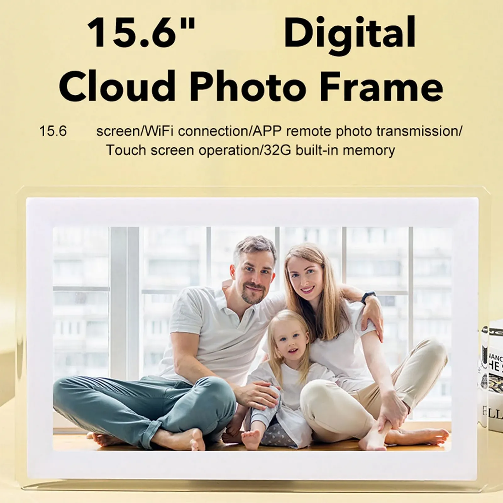 Цифровая фоторамка Andoer 15.6 Inch WiFi Touchscreen 32GB (EU Plug), фото №4