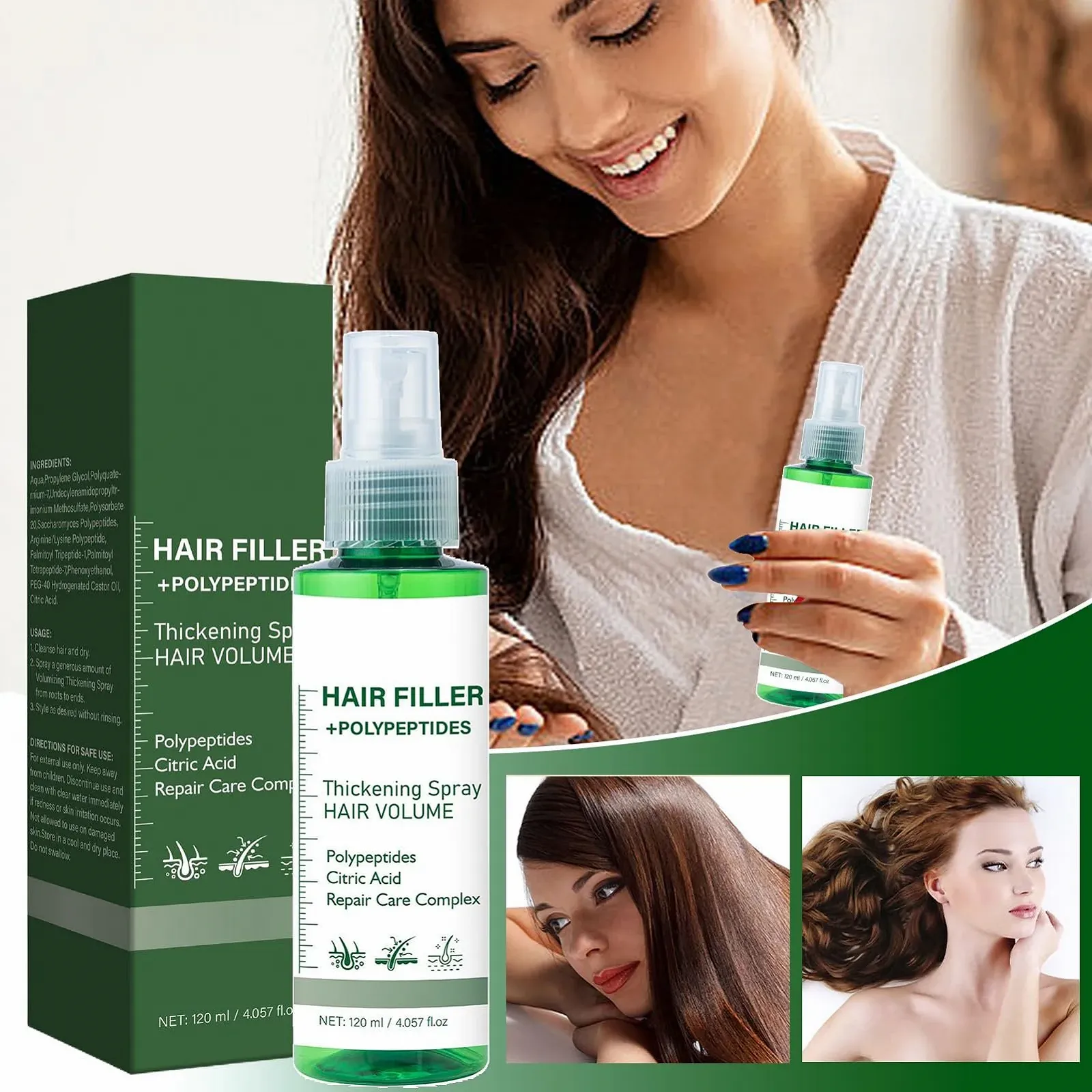 Спрей для зміцнення волосся Jukeoiu 120 мл, фото №3