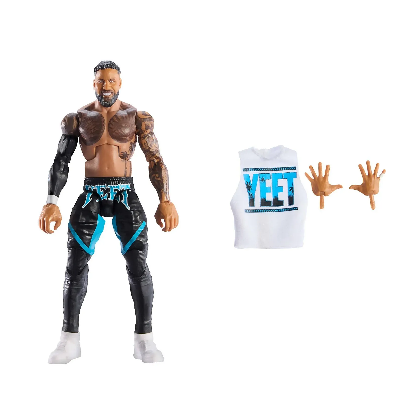 Фігурка Mattel WWE Elite Series #114 Jey Uso 15 см рухома різнокольорова JCH93, фото №3